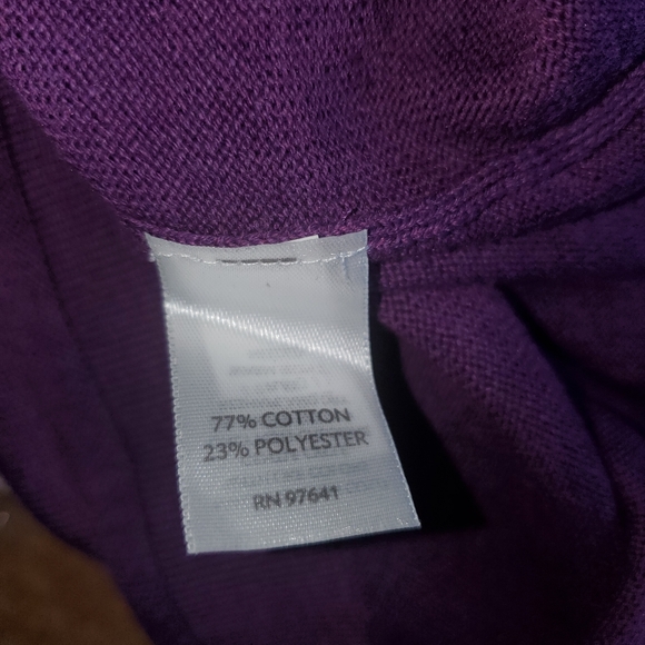 J.Jill Womens Top Size S Classic Turtleneck High Neck Long Sleeve T-Shirt Purple - Picture 8 of 8